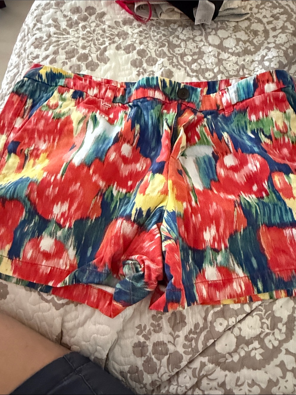 Merona Multicolor Brushstroke Floral Bermuda Shorts